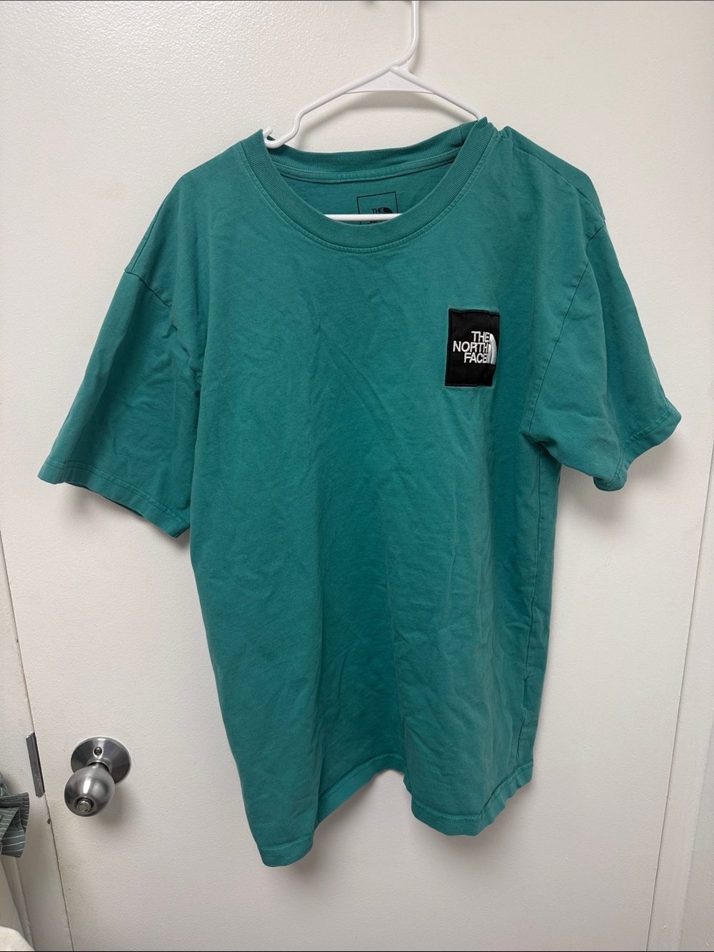 The North Face Men's Teal Crewneck Short-Sleeve Logo Tee